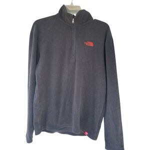 The North Face Men's Black 1/4 zip Size Small